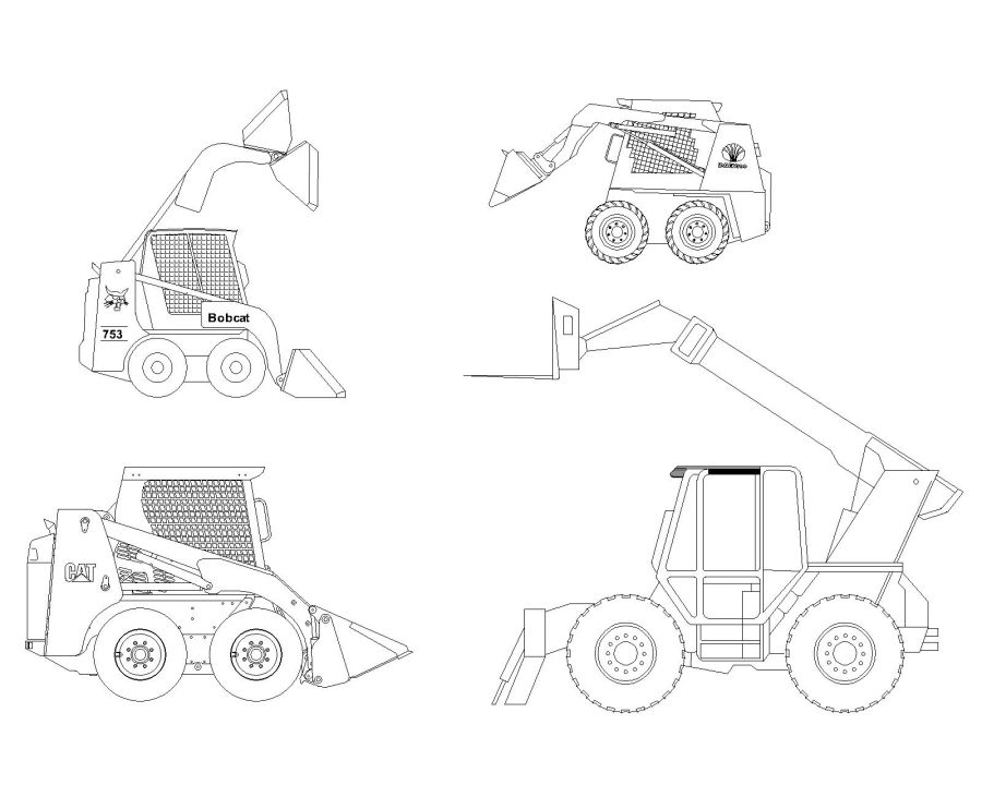 Free AutoCAD 2D Editable Drawings for Auxiliary Elements & Machinery ...