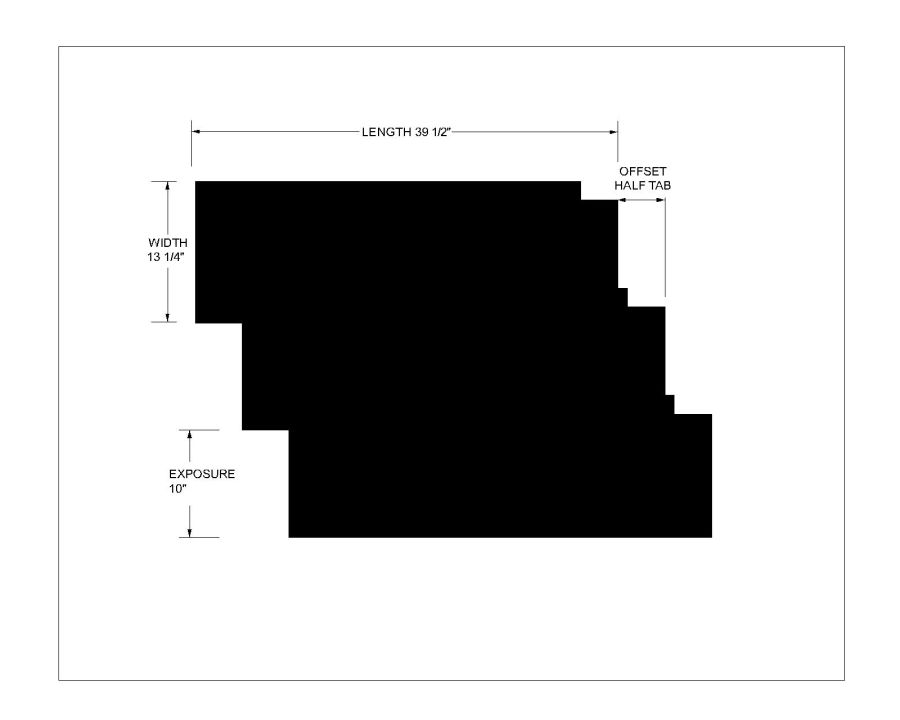 Basic Shingle Course Crown Slat CAD Block – DWG AutoCAD Editable ...