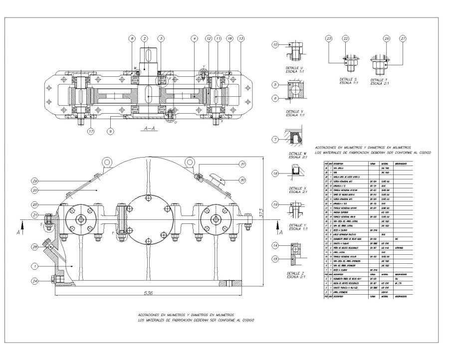 Seating Layout Engine Gear Rode Cad Free AutoCAD 2D Editable Drawings for Dual Gear transmission system 750 ...