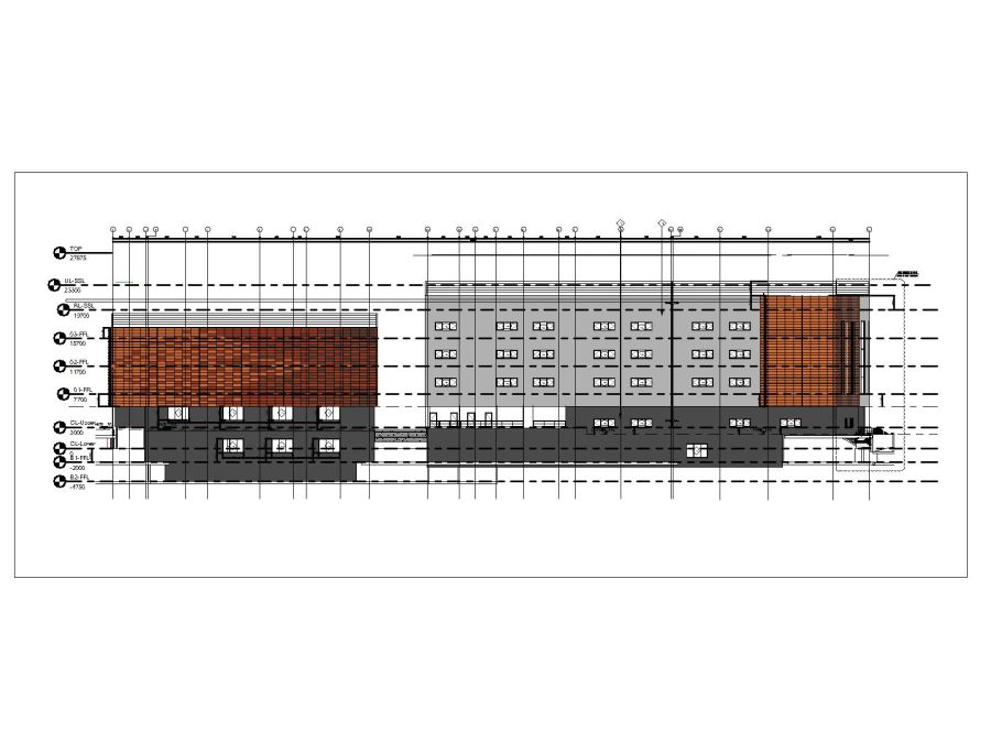 Cladding Line Drawing Free AutoCAD 2D Editable Drawings for High Rise Building Cladding ...