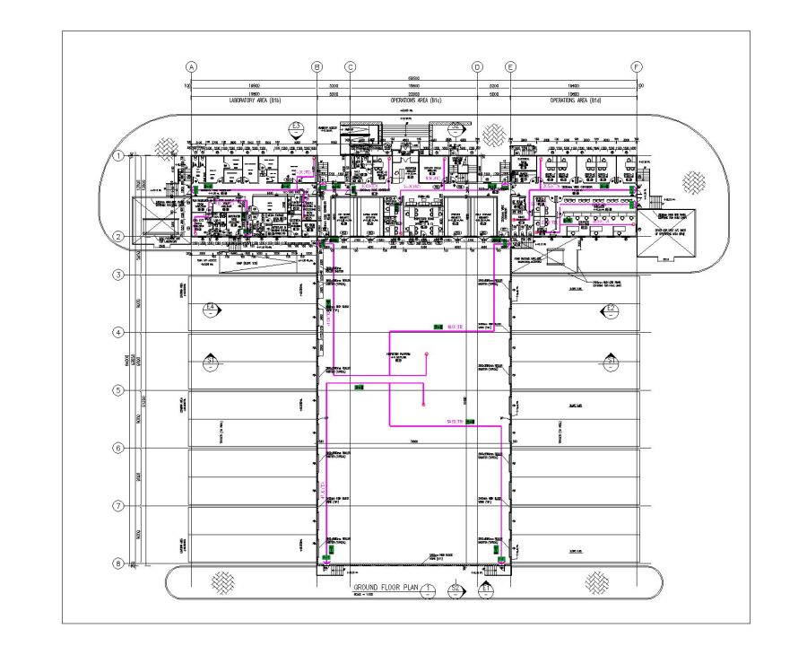 Inspection Platform Laboratory & Operations Building Ground Floor Plan ...