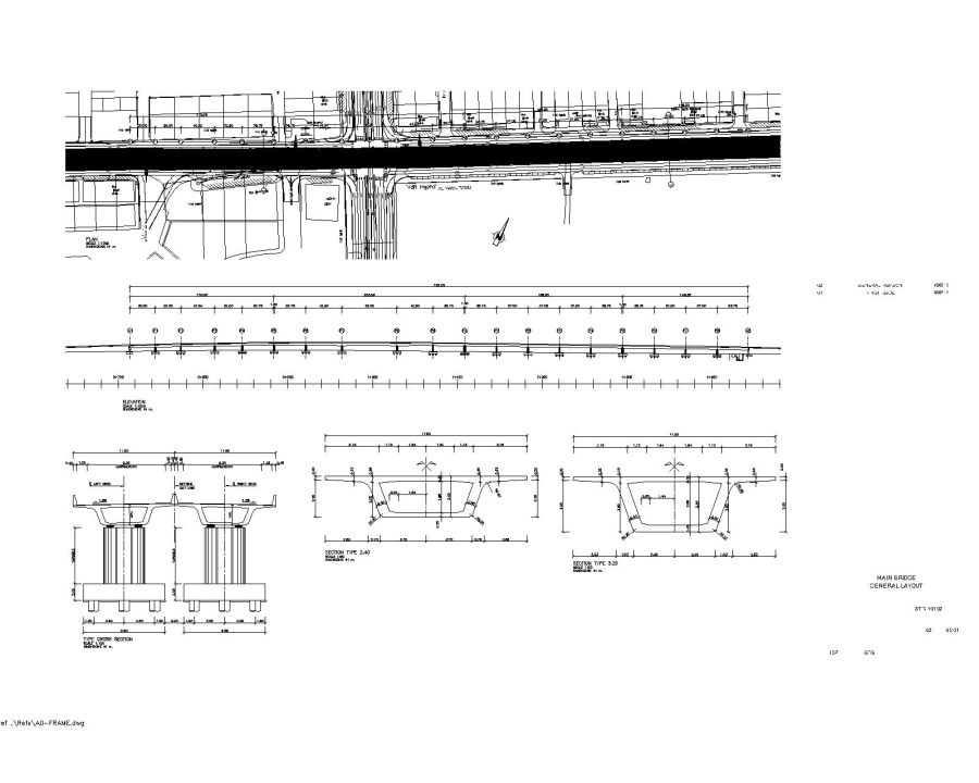 Free AutoCAD Editable Drawing of Bridge General Layout Plan_ 1 ...