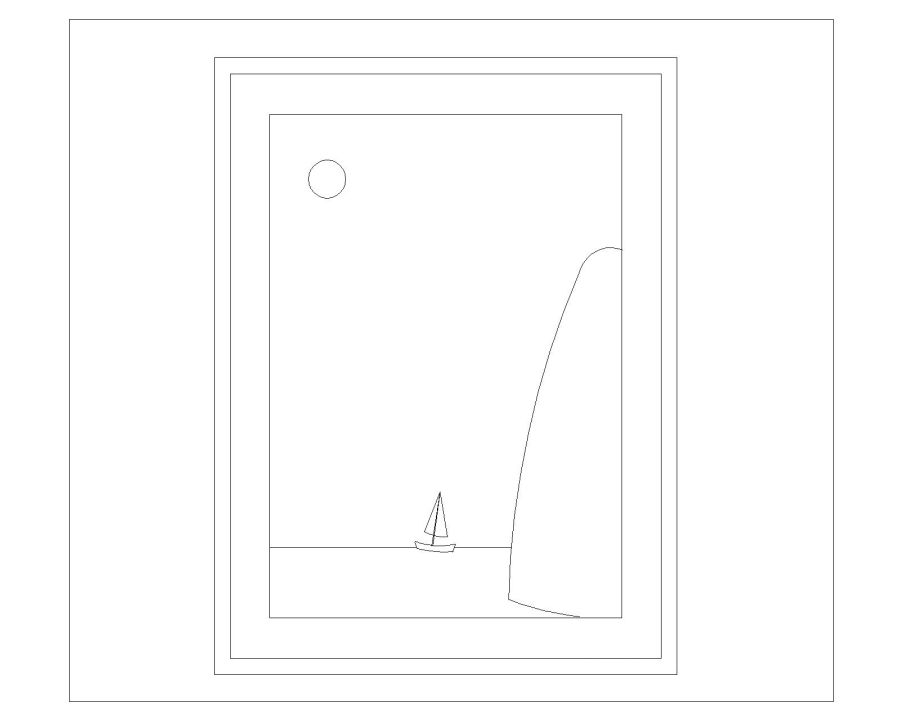 Picture Frames for Office Interior Walls-10 CAD Block DWG AutoCAD ...