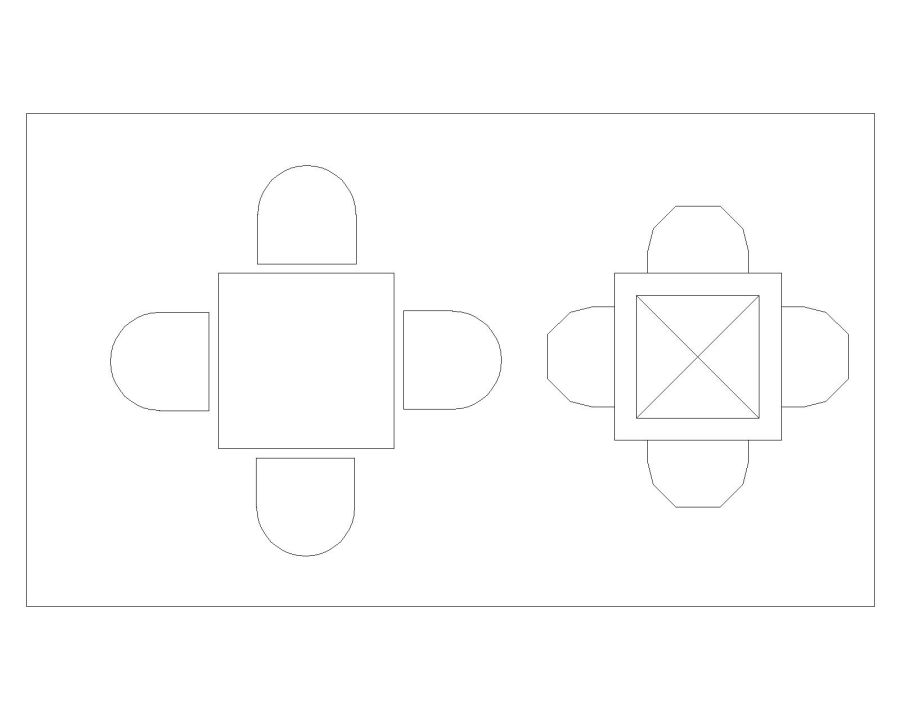 Free AutoCAD 2D Editable Drawings for Rectangular Shape Meeting ...