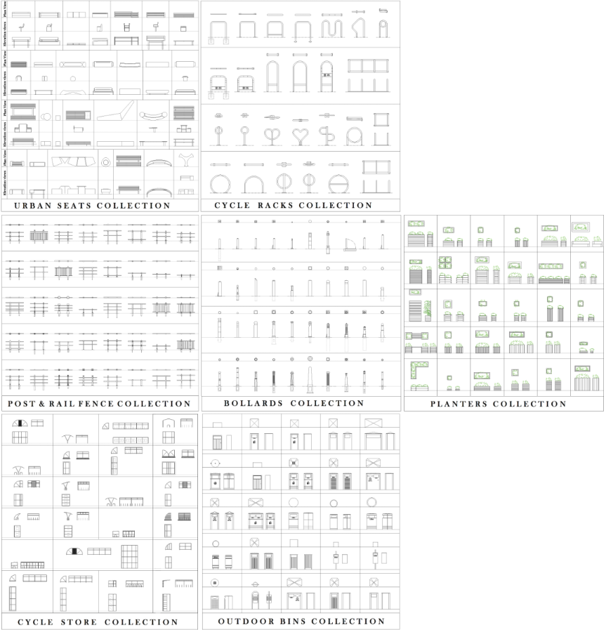 Urban design dwg CAD blocos - CADblocksfree | Thousands of free CAD blocks