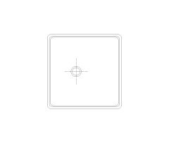 Prep Sink CAD Block. Free DWG AutoCAD Imperial drawing available to download