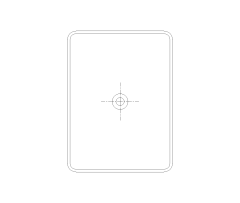 Vessel Sink CAD Block. Free DWG AutoCAD Imperial drawing available to download