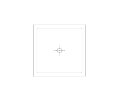 Laundry Sink CAD Block. Free DWG AutoCAD Imperial drawing available to download