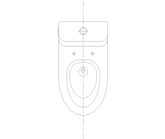Dual Flush Toilet CAD Block. Free DWG AutoCAD Imperial drawing available to download