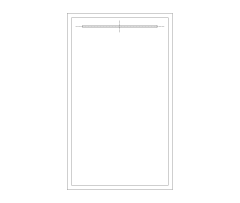 Walk-In Curbless Shower CAD Block. Free DWG AutoCAD Imperial drawing available to download