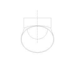 ADA Compliant Urinal CAD Block. Free DWG AutoCAD Imperial drawing available to download