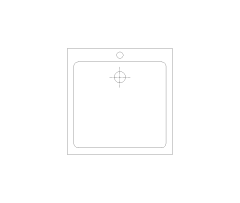 Laundry Tub CAD Block. Free DWG AutoCAD Imperial drawing available to download