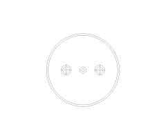 Tank Water Heater CAD Block. Free DWG AutoCAD Imperial drawing available to download