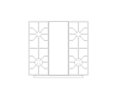 Slide-In Range CAD Block. Free DWG AutoCAD Imperial drawing available to download
