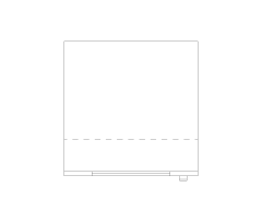 Wine Cooler CAD Block. Free DWG AutoCAD Imperial drawing available to download