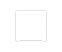 Armchair CAD Block. Free DWG AutoCAD Imperial drawing available to download