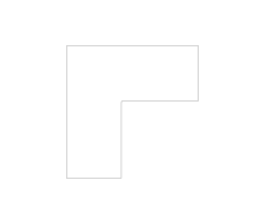 L-Shape Desk CAD Block. Free DWG AutoCAD Imperial drawing available to download