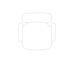 Office Chair CAD Block. Free DWG AutoCAD Imperial drawing available to download