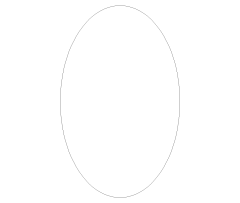 Oval Coffee Table CAD Block. Free DWG AutoCAD Imperial drawing available to download