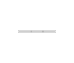 Sliding Door 3 Panel CAD Block. Free DWG AutoCAD Imperial drawing available to download