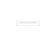 Double Hung Window Plan View CAD Block. Free DWG AutoCAD Imperial drawing available to download