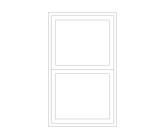 Casement Window Elevation View CAD Block. Free DWG AutoCAD Imperial drawing available to download