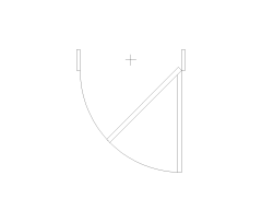 Dutch Split Door CAD Block. Free DWG AutoCAD Imperial drawing available to download