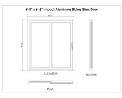 Containerized Building - Aluminum Sliding Door