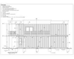 “2-Story Apartment Containerized Building - Elevation-2” 