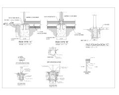 2-Story Apartment Containerized Building - Foundation Details