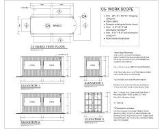20' Shipping Container Door Specifications for Architectural Drawings