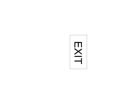 Exit Sign Symbol CAD Block. Free DWG AutoCAD Imperial drawing available to download