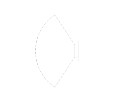 Wall Pack Exterior Light Symbol CAD Block. Free DWG AutoCAD Imperial drawing available to download