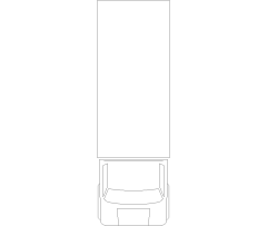 Box Truck Plan View CAD Block. Free DWG AutoCAD Imperial drawing available to download