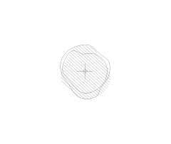 Deciduous Tree Large Style 3 Plan View CAD Block. Free DWG AutoCAD Imperial drawing available to download