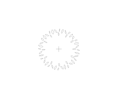Evergreen Tree Medium Style 1 Plan View CAD Block. Free DWG AutoCAD Imperial drawing available to download
