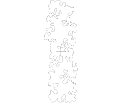 Hedge Row Plan View CAD Block. Free DWG AutoCAD Imperial drawing available to download