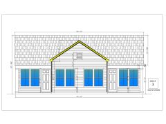 2 & 3 Bedroom Rental Duplex US Style House Design Elevation_1