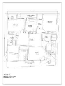 2 Bed House Design Ground Floor Plan_1