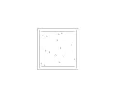 Raised Planter Box Symbol CAD Block. Free DWG AutoCAD Imperial drawing available to download