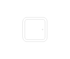 Hot Tub Spa Plan View CAD Block. Free DWG AutoCAD Imperial drawing available to download