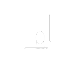 ADA Restroom Grab Bar Configuration CAD Block. Free DWG AutoCAD Imperial drawing available to download