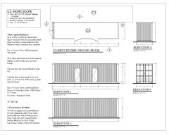 32' Containerized Kitchen Building Detailed Drawings- 001