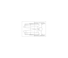 ADA Knee Clearance Diagram CAD Block. Free DWG AutoCAD Imperial drawing available to download