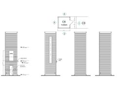 40' Shipping Container Lift Tower Drawings