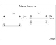 Free AutoCAD 2D - drawings Bathroom Accessories 004”