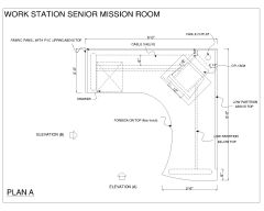Free AutoCAD 2D Drawings for “Work Station Design with MDF Wooden & Polished-22