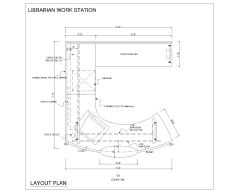 Free AutoCAD 2D Drawings for “Work Station Design with MDF Wooden & Polished-31