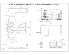 Free AutoCAD 2D Drawings for “Work Station Design with MDF Wooden & Polished-36