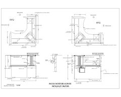 Free AutoCAD 2D Drawings for “Work Station Design with MDF Wooden & Polished-38